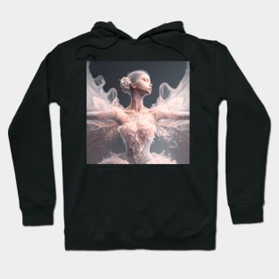 Portrait in Pastel Colors of A Fractal Ballerina Hoodie